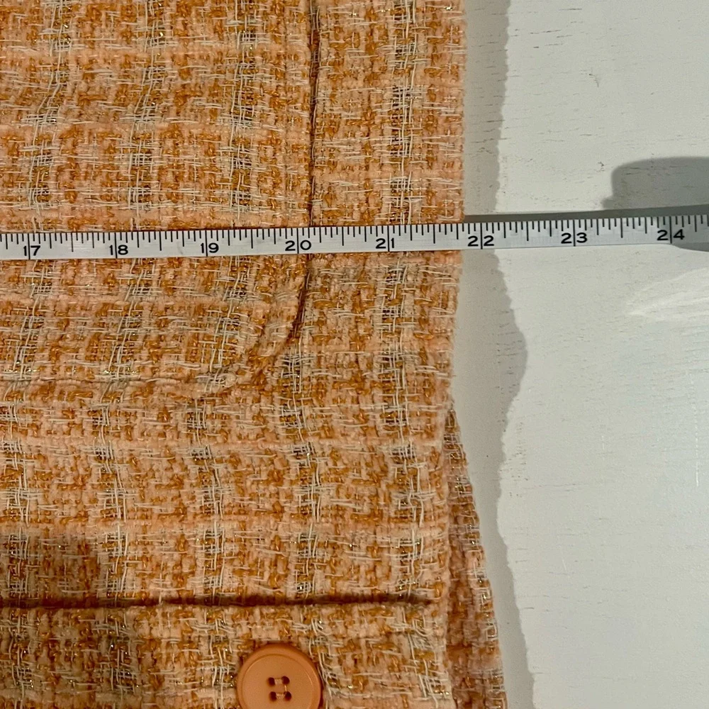 LE LIS peach tweed skirt and blazer NWT - Picture 5 of 8